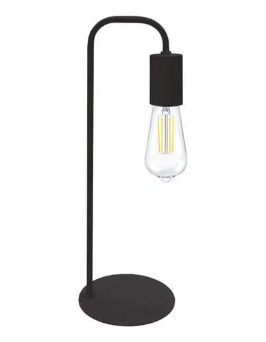 Velador Nordico Industrial Imola C/ Lamp Led Pera Clear