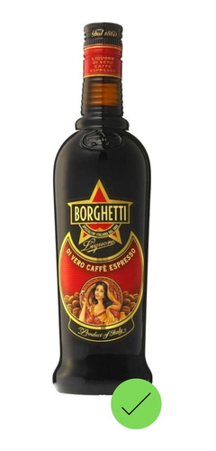 Licor Borguetti Cafe 750 Ml Caffe Espresso  Branca  Mcg