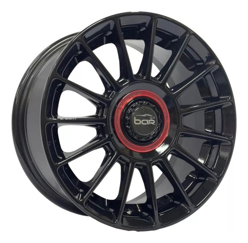 Jogo De Rodas New Sunline Aro 15 4x100 E 108 Preto Brilhante