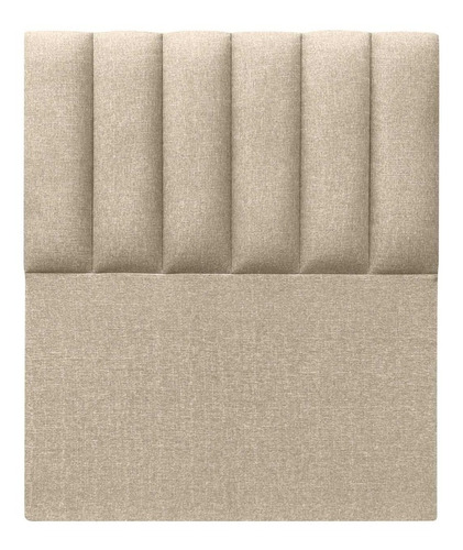 Respaldo Tubular Vertical 1,5 Plazas Lino Beige