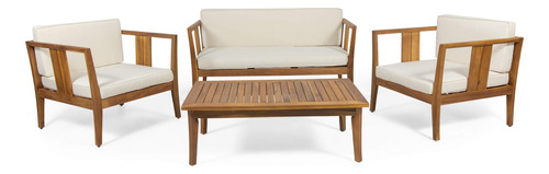Christopher Knight Home Beatrice Outdoor 4 Seater Acacia Wo.