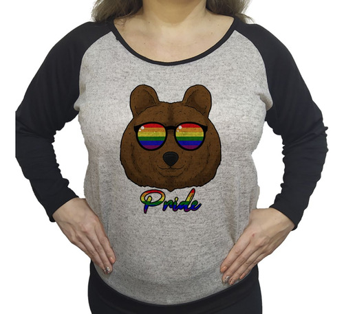 Buzo Lanilla Mujer  Orgullo Gay Oso Pride Lentes