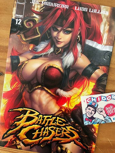 Comic - Battle Chasers #12 Artgerm Red Monika Sexy Variant