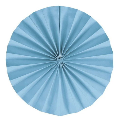 Leque De Papel Azul 35cm - 02 Unidades - Cromus - Rizzo