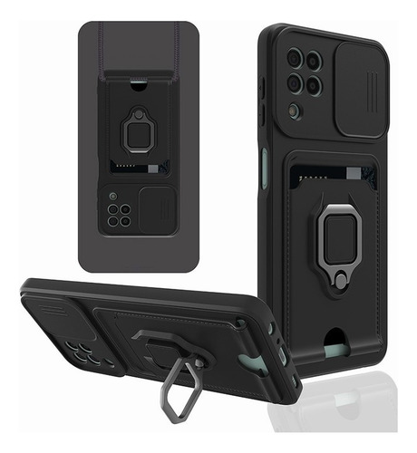 Funda For Xiaomi Redmi Con Protección De Cámara Y Soporte