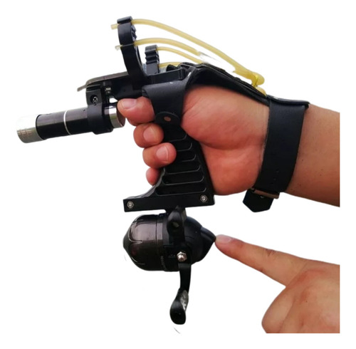 Estilingue De Pesca Kit Atirador De Caça Peixe Flecha