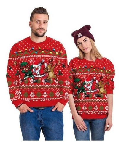 Sueter Navideño Ugly Jersey Navidad Pareja 2 Piezas [u]