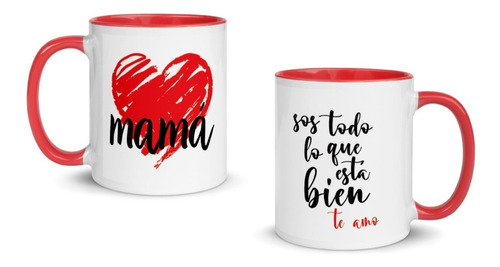 Taza De Ceramica Premium Bicolor Personalizada, Sublimada!!