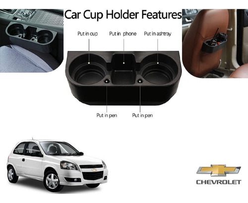 Porta Vasos Con Porta Celular Chevrolet Chevy C3 2012