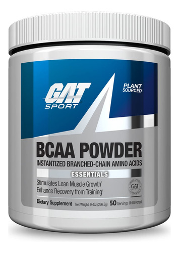Suplemento Gat Sport Bcaa Em Pó 266,5 G Nutricional Sem Sabo