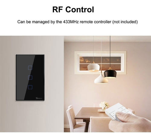 Interruptor De Luz Wi-fi Inteligente Sonoff T3us3c-tx 3g