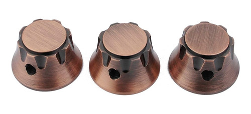 Guyker 3pcs Top Hat Guitarra Potenciómetro Control Perillas 