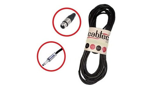 Cable Xlr Canon Hembra A Plug Mono 6 Metros Cab-tec