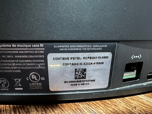 Bocina Bose Soundtouch 30 Serie Iii Excelentes Estado A Mese Negro (Usado)