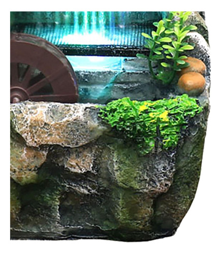 Fonte De Água De Mesa De Resina Com Mini Cachoeira Leve De