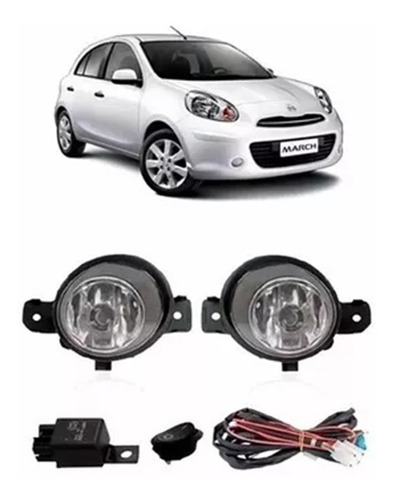 Kit Faros Auxiliares Antiniebla Nissan March 2012 13 A 2016