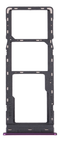 Bandeja De Tarjeta Sim + Micro Sd Morada Para Infinix Hot 8