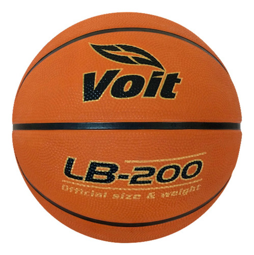 Balón De Basquetbol No. 7 Voit Rubber Lb-200 Color Naranja