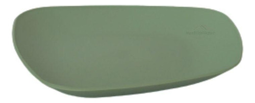Kit 03 Pratos Plastico Duro Resistente Sobremesa Verde