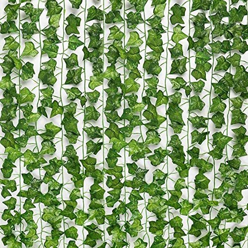 24 Piezas De Guirnaldas De Hojas De Hiedra Artificiales, Hie