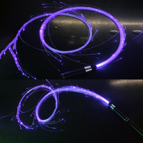 R D Colorido Led Dance Flash Chicote De Fibra Óptica