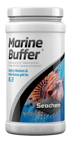 Seachem Marine Buffer 250g Regula E Mantém O Ph Marinho 8,3