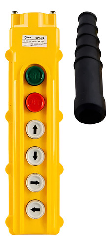 Caja 4 Pulsadores Na + On Off Colgante Enclavado Grua Amarillo