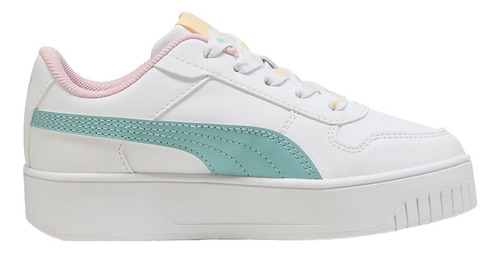 Puma Carina Street Lacey Ps Para Niña Color Blanco,azul,rosa