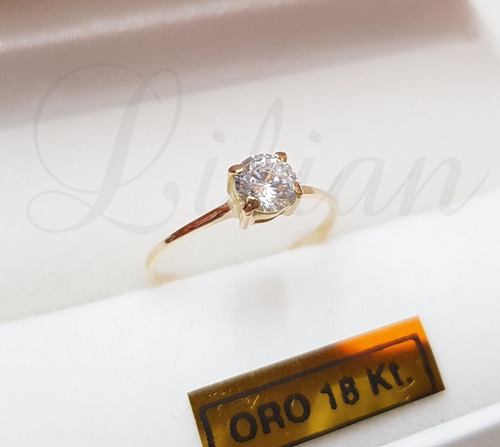 Anillo Cintillo Oro 18k Dama Casamiento Compromiso