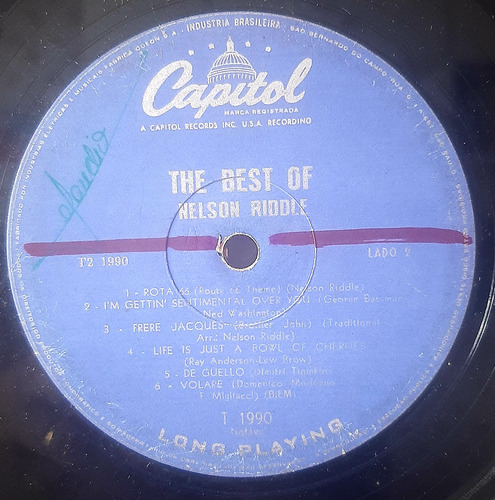 Lp The Best Of Nelson Riddle (Usado)