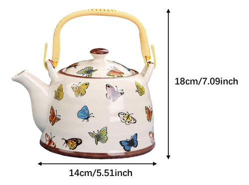 Tetera De Coffee Pot 900 Ml Manejo Ergonómico Mariposa