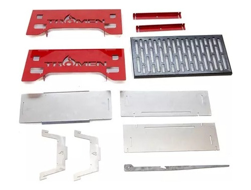 Parrillero Portatil Chapa Carbon Leña Camping Mini Tromen