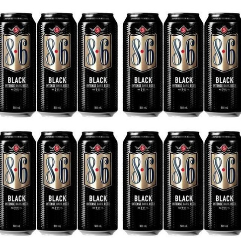 Cerveza Bavaria 8.6 Black Lata 500ml Holanda Pack X12 Oferta