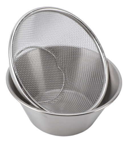 Colander Bowl De Acero Inoxidable 304 Para Mezclar, Portátil
