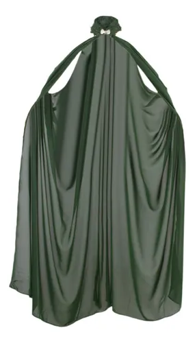 Capa Larga Para Mujer, Chal Fino Para Boda, Novia, Verde