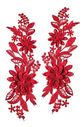 2 Kit De Adornos De Encaje Floral Para Decoración 2 Piezas