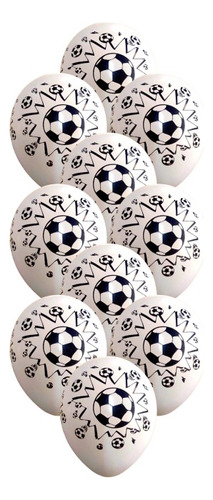 Pack 30 Globos Latex Pelota Futbol 12 Pulgadas 