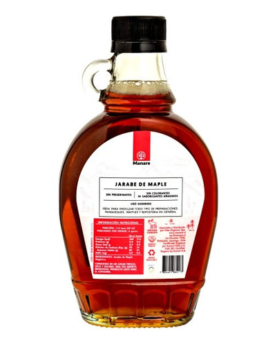 Jarabe De Maple Syrup Orgánico 250ml - Manare
