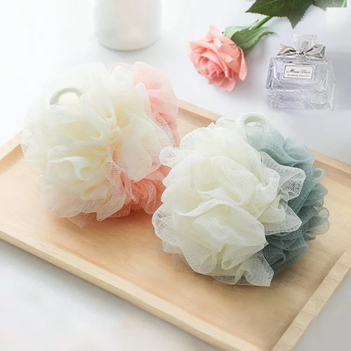 3 Pcs Large Bi-colour Shower Balls Colourful Pe Soft