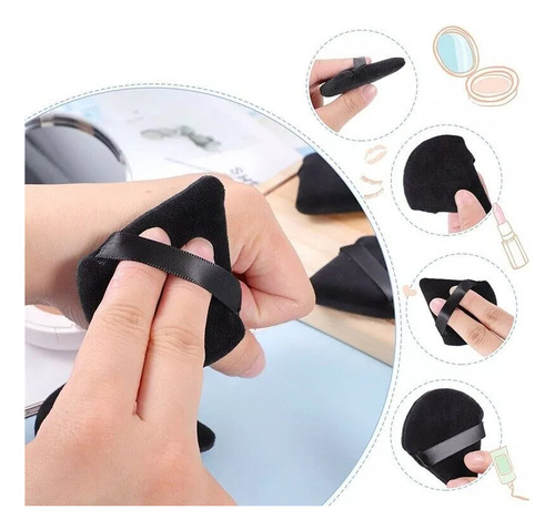 Maquillaje Esponja, Esponjas De Maquillaje 6 Pzas Triangular