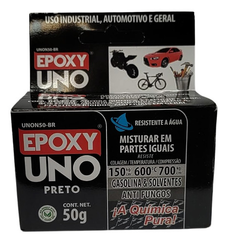 Solda A Frio Cola Tanque Preto Gasolina Diesel Querosene