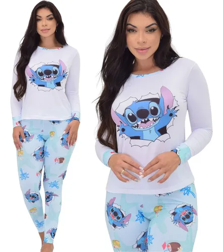 Pijama Stitch Hombre Azul (Adultos) – Mundo das Crianças