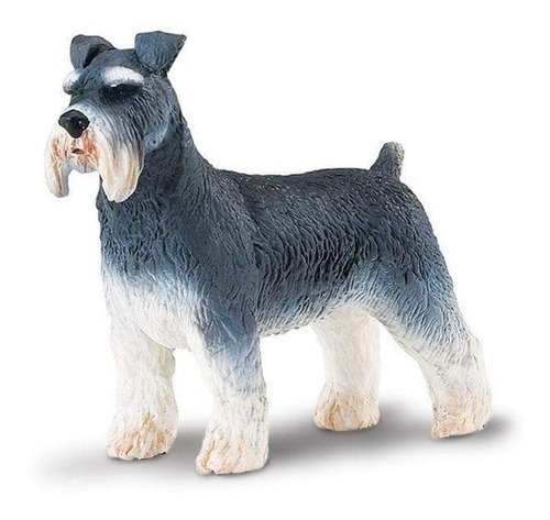 Perro Mascota Schnauzer Safari Figura Muñeco Realista Febo