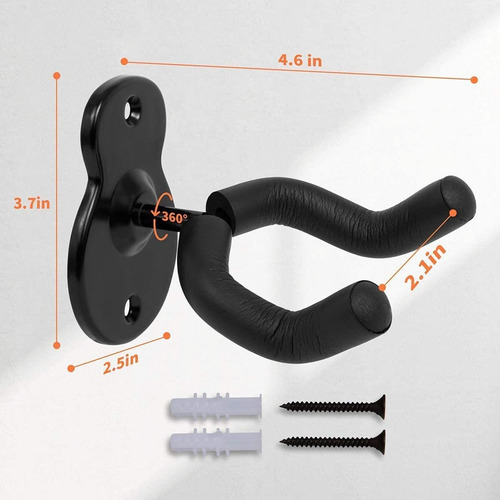 3pcs Gancho Para Colgar Guitarra Pared Soporte Para