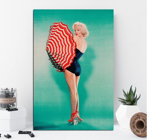 Cuadro Canvas Marilyn Monroe Pin Up Umbella