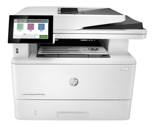 Impresora a color  multifunción HP LaserJet Enterprise M430f con wifi blanca 110V - 127V