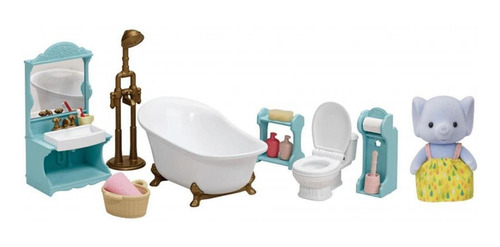 Sylvanian Families Toalete E Banho Com Irma Elefante 5380