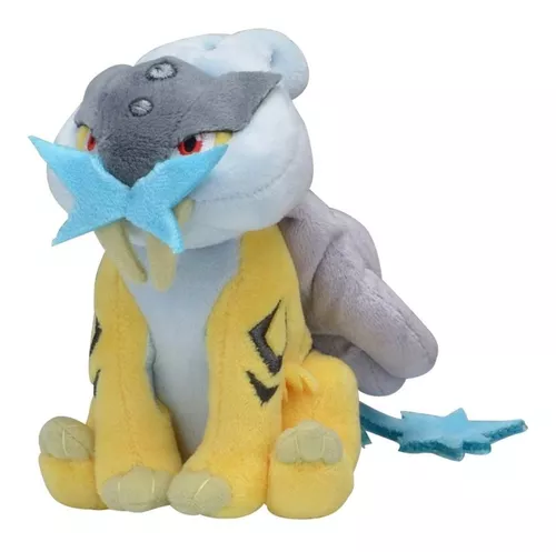 Raikou Pelúcia Pokémon Center Fit Original 14cm Lendário Cão