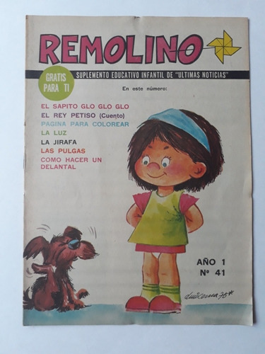 Remolino 41 . Luis Cerna 1975 . Suplemento Ultimas Noticias