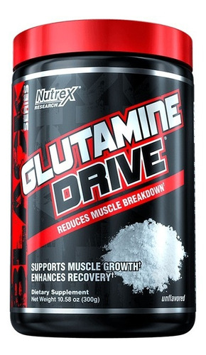 Glutamina Nutrex Glutamine Drive 300 G 60 Srvs